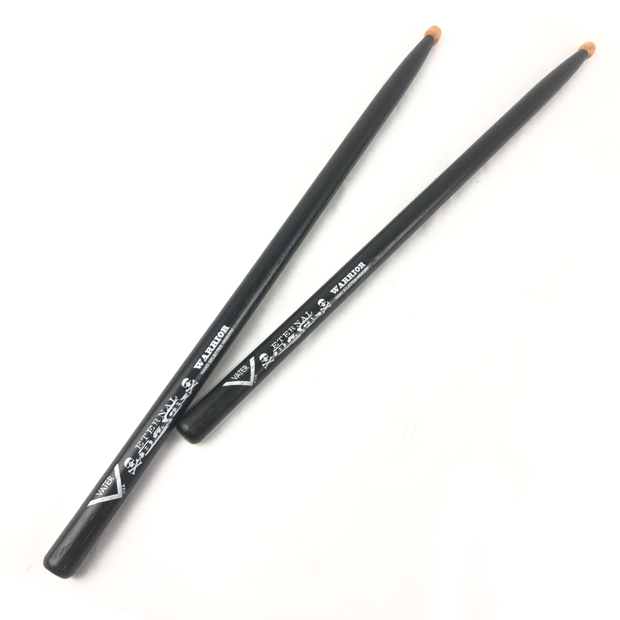 Vater VHPDW-W Eternal Black Warrior Woodtip Drumsticks
